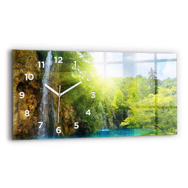 Horloge rectangulaire horizontale Paysage de la lagune