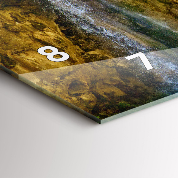 Horloge rectangulaire horizontale Paysage de la lagune