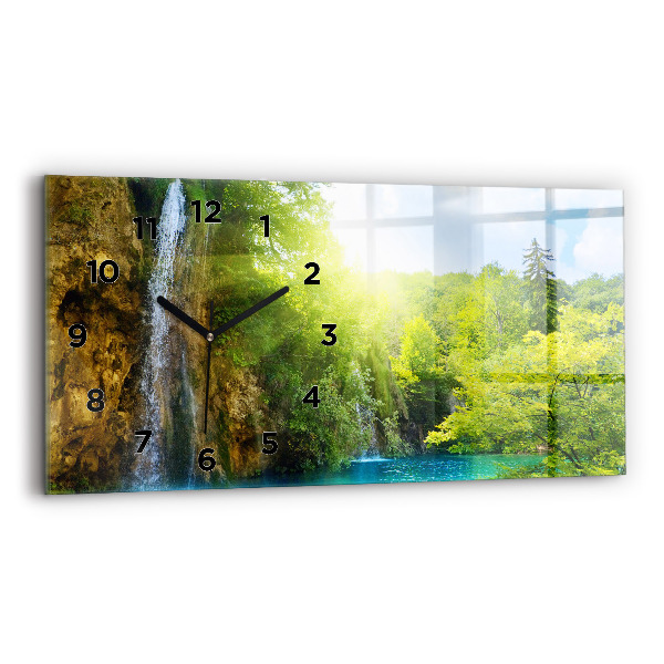 Horloge rectangulaire horizontale Paysage de la lagune