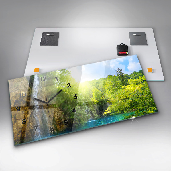 Horloge rectangulaire horizontale Paysage de la lagune