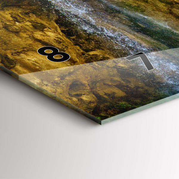 Horloge rectangulaire horizontale Paysage de la lagune