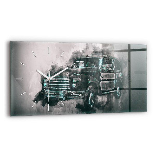 Horloge rectangulaire horizontale Voiture de la vieille école