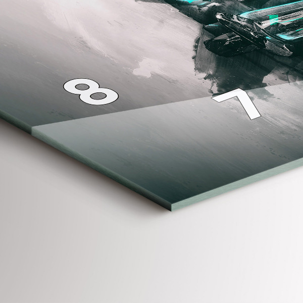 Horloge rectangulaire horizontale Voiture de la vieille école