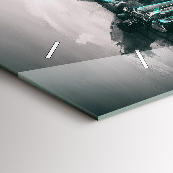 Horloge rectangulaire horizontale Voiture de la vieille école