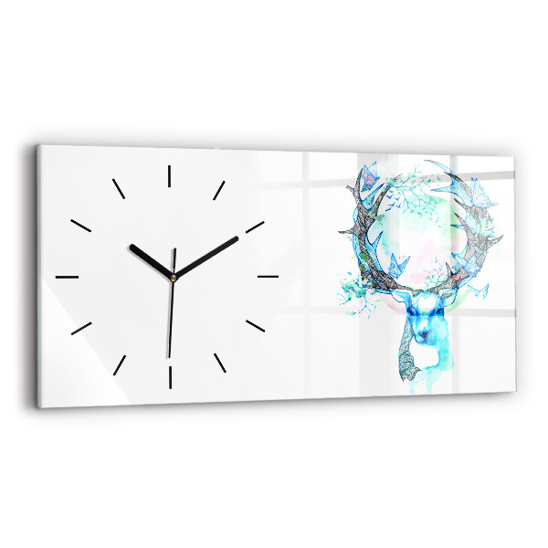Horloge rectangulaire horizontale Illustration de cerf