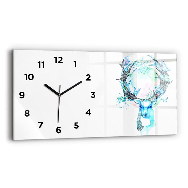 Horloge rectangulaire horizontale Illustration de cerf