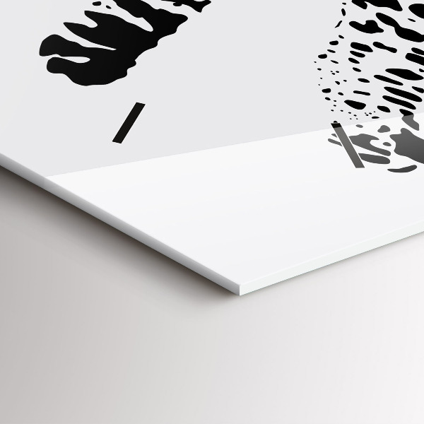 Horloge rectangulaire horizontale 'Silhouette d''une panthère'