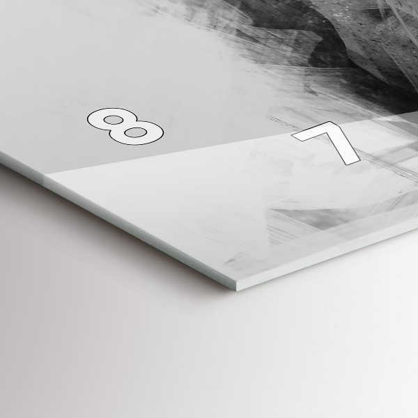 Horloge rectangulaire horizontale Lion peint