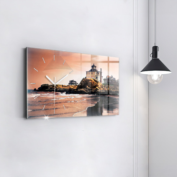 Horloge rectangulaire horizontale Côte de Sherman