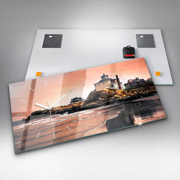 Horloge rectangulaire horizontale Côte de Sherman