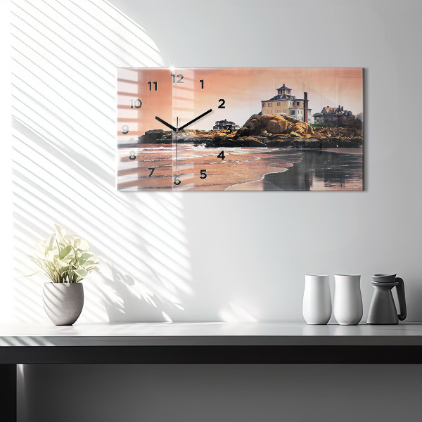 Horloge rectangulaire horizontale Côte de Sherman