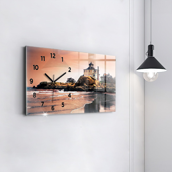 Horloge rectangulaire horizontale Côte de Sherman