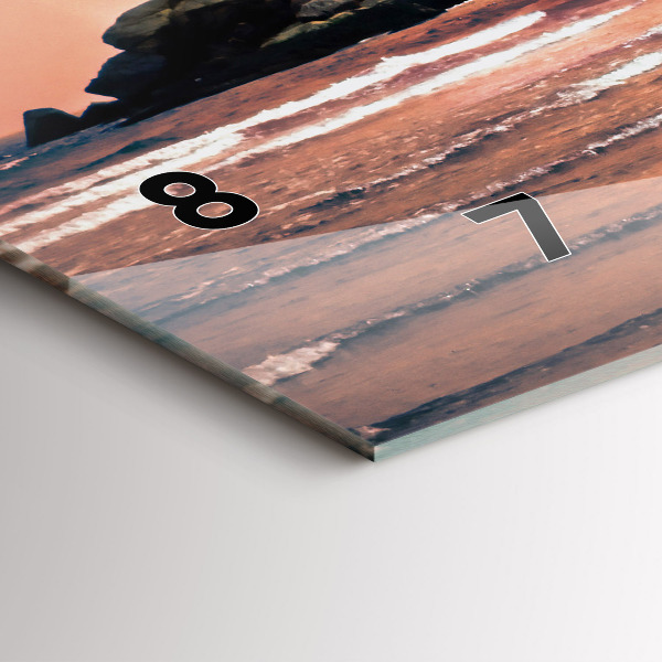 Horloge rectangulaire horizontale Côte de Sherman