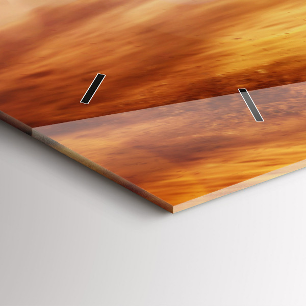 Horloge rectangulaire horizontale Motocross Enduro