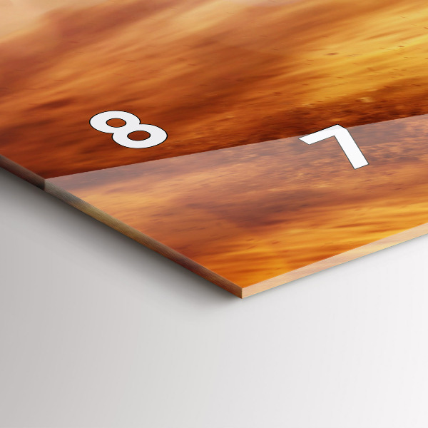 Horloge rectangulaire horizontale Motocross Enduro