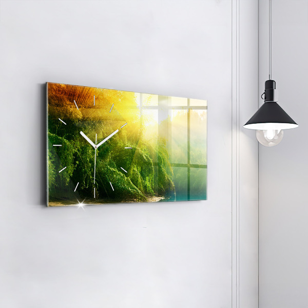 Horloge rectangulaire horizontale Nature paisible