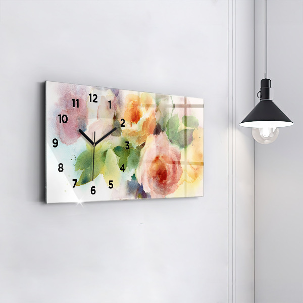 Horloge rectangulaire horizontale Visualisation de la nature