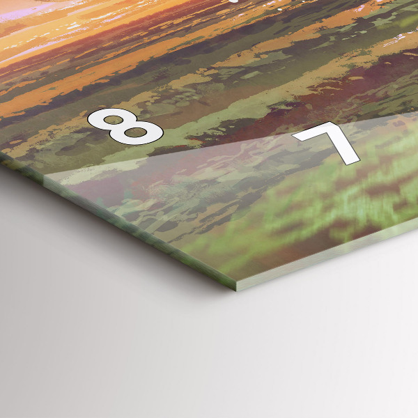 Horloge rectangulaire horizontale Concert sur la plage