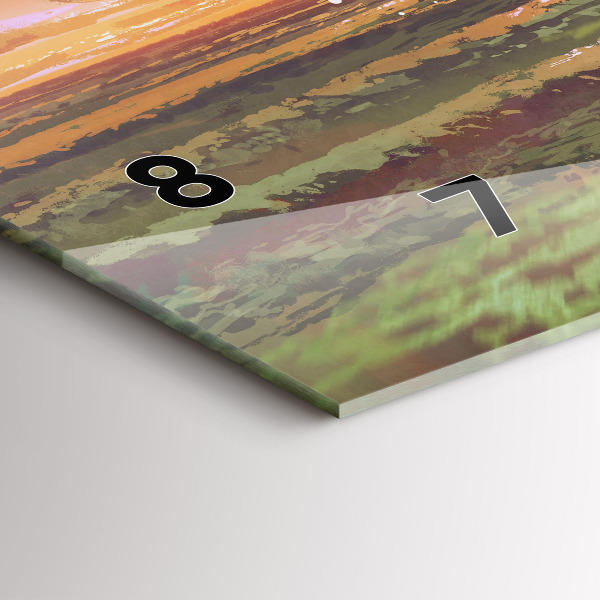 Horloge rectangulaire horizontale Concert sur la plage