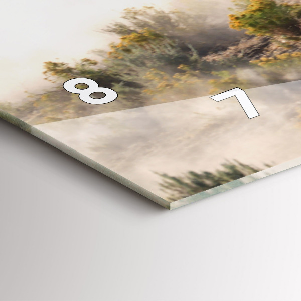 Horloge rectangulaire horizontale Un troupeau de chevaux au galop