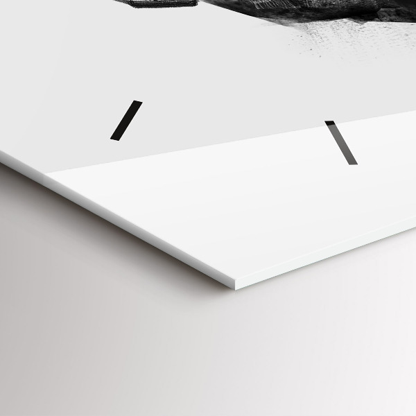 Horloge rectangulaire horizontale Ours de dessin animé