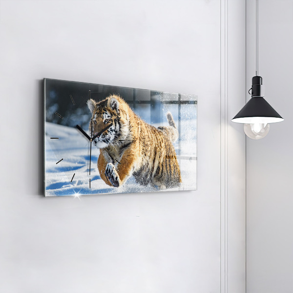 Horloge rectangulaire horizontale Un pas courageux en avant