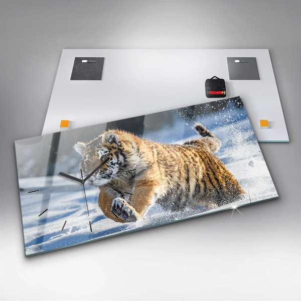 Horloge rectangulaire horizontale Un pas courageux en avant