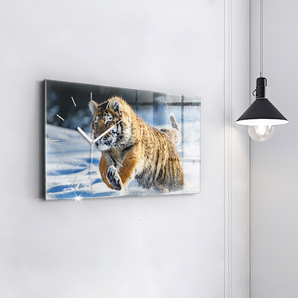 Horloge rectangulaire horizontale Un pas courageux en avant