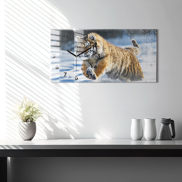 Horloge rectangulaire horizontale Un pas courageux en avant