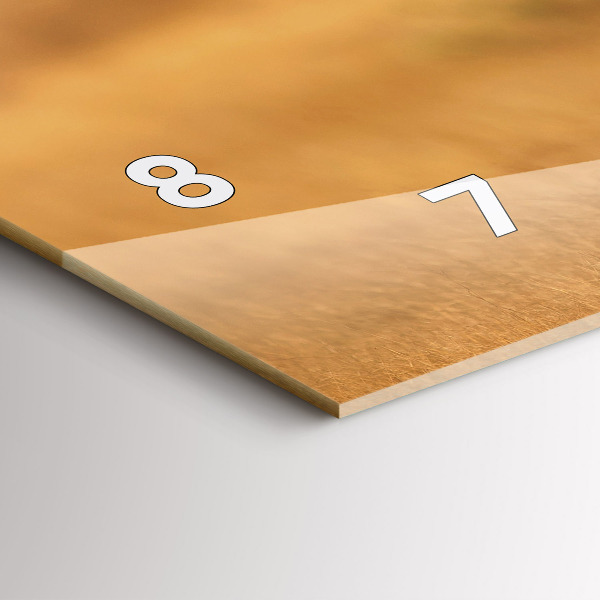 Horloge rectangulaire horizontale Chasse au tigre