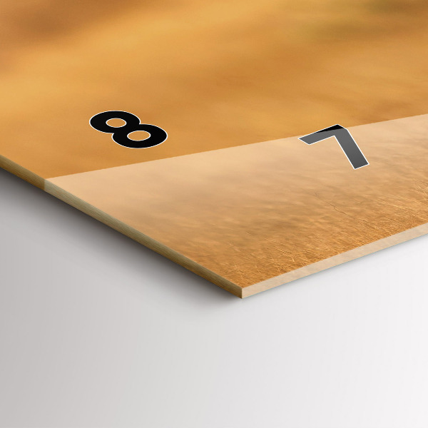 Horloge rectangulaire horizontale Chasse au tigre