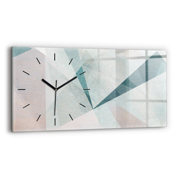 Horloge rectangulaire horizontale Texture abstraite de triangles