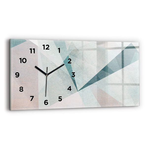 Horloge rectangulaire horizontale Texture abstraite de triangles