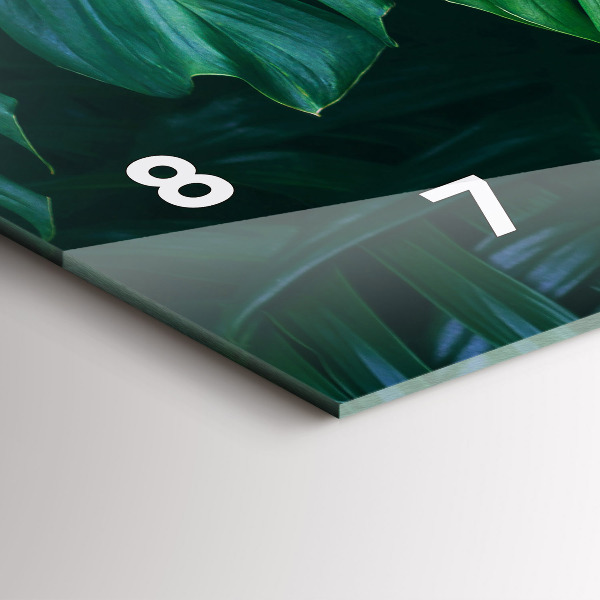 Horloge rectangulaire horizontale Le côté tropical de la nature