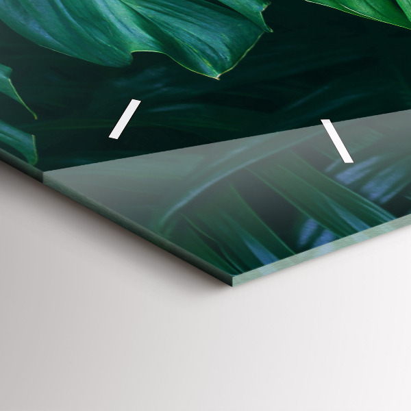 Horloge rectangulaire horizontale Le côté tropical de la nature