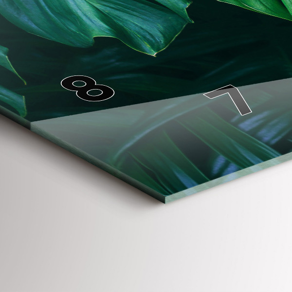 Horloge rectangulaire horizontale Le côté tropical de la nature