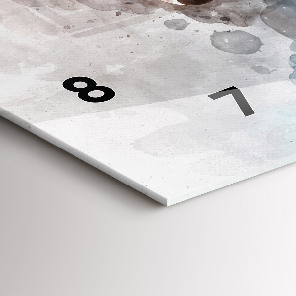 Horloge rectangulaire horizontale 'Le passé à l''arrière de la tête'