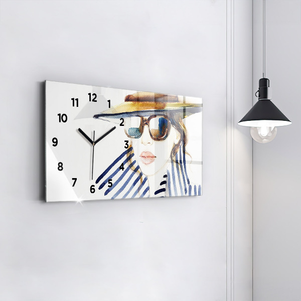 Horloge rectangulaire horizontale Derniers jours de vacances mode