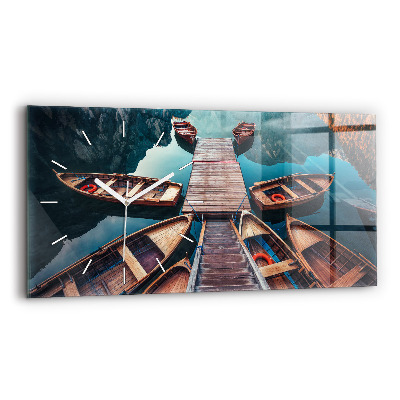 Horloge rectangulaire horizontale Jetée et lac