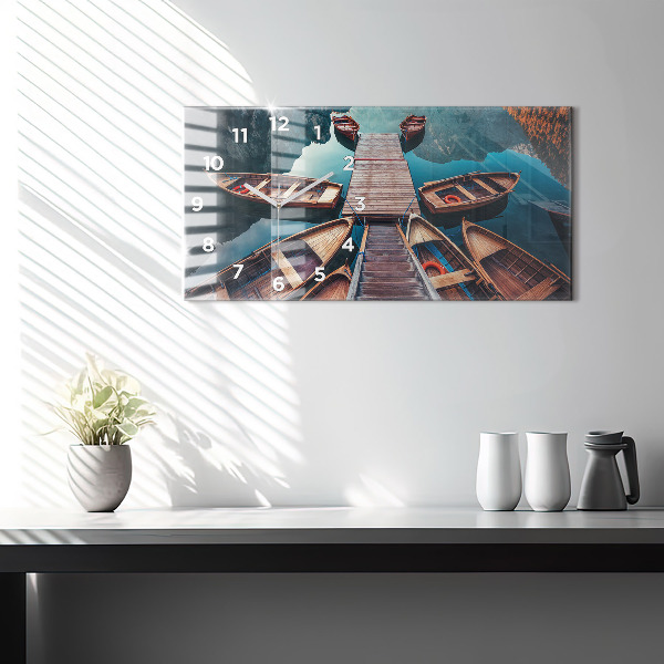 Horloge rectangulaire horizontale Jetée et lac