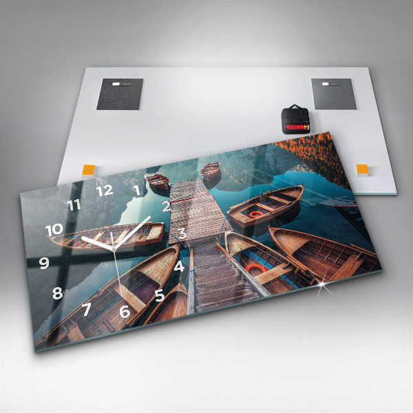 Horloge rectangulaire horizontale Jetée et lac