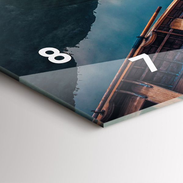 Horloge rectangulaire horizontale Jetée et lac