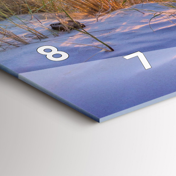 Horloge rectangulaire horizontale Mer ensoleillée polonaise