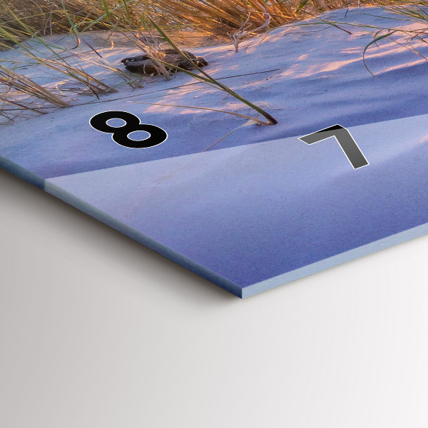 Horloge rectangulaire horizontale Mer ensoleillée polonaise