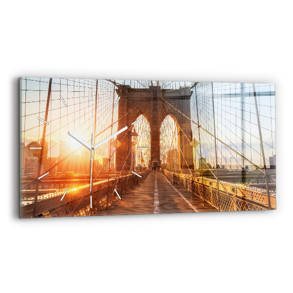 Horloge rectangulaire horizontale Pont de Brooklyn à New York