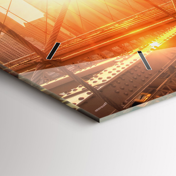 Horloge rectangulaire horizontale Pont de Brooklyn à New York