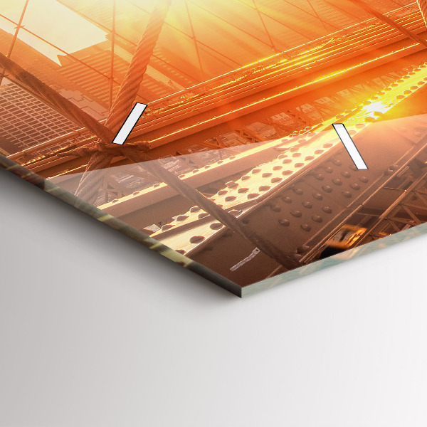 Horloge rectangulaire horizontale Pont de Brooklyn à New York