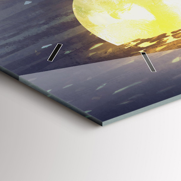 Horloge rectangulaire horizontale Abstraction