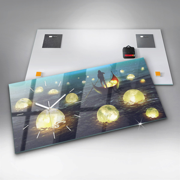 Horloge rectangulaire horizontale Abstraction