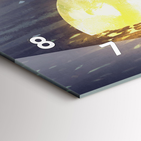 Horloge rectangulaire horizontale Abstraction